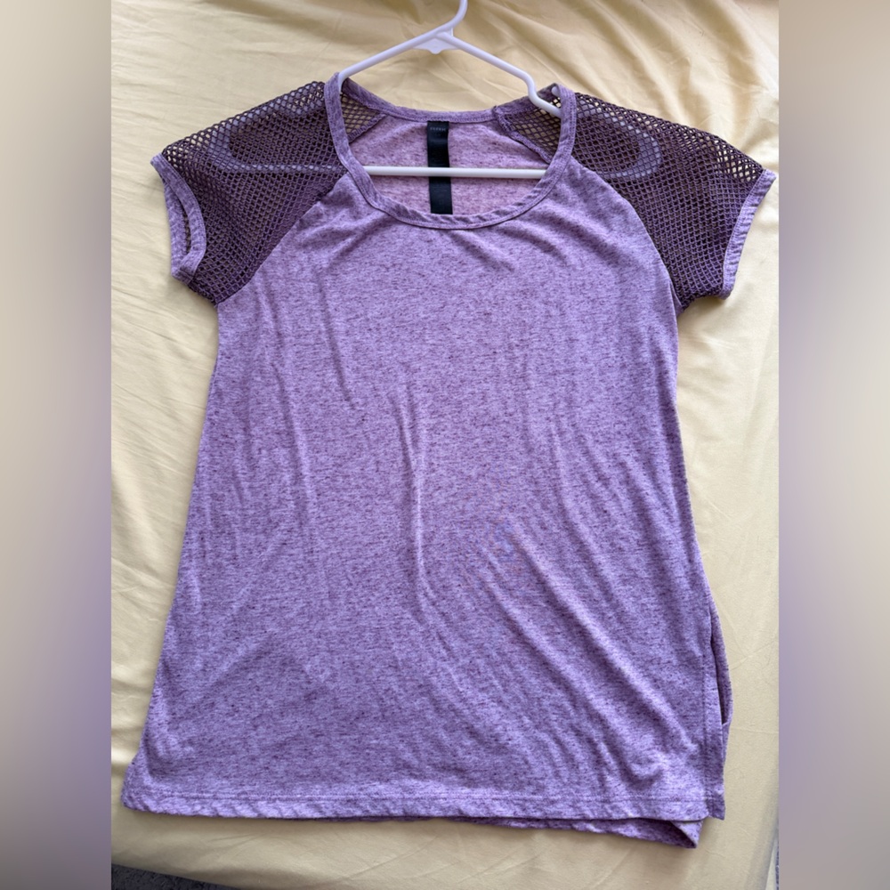 RBX Lavender Mesh Sleeve Tee